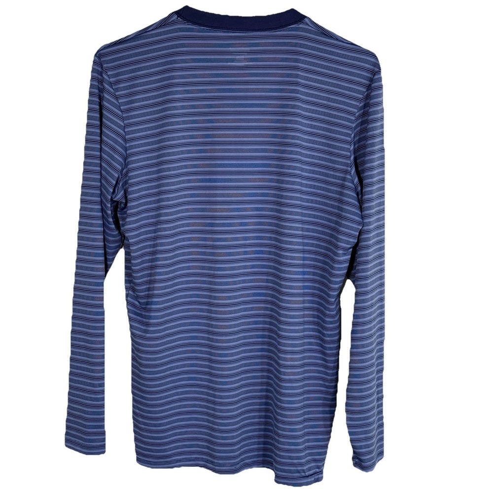 Vintage Patagonia Capilene Striped Long Sleeve Shirt Mens M Blue USA Made 1994 - Picture 3 of 13